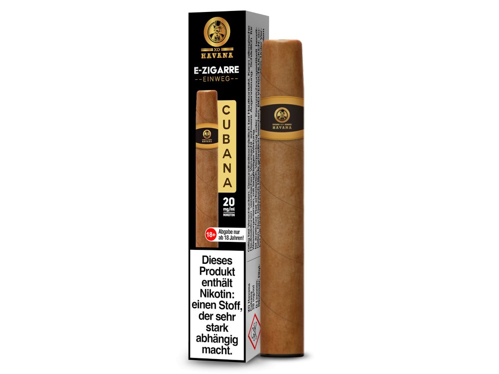 XO HAVANA - Cigar Vape - Einweg E - Zigarette - Cubana 1er Packung 20 mg/ml - Vapes4you