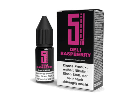 5EL - Deli Raspberry - 10ml Fertigliquid (Nikotinsalz) - 1er Packung 20 mg/ml - Vapes4you