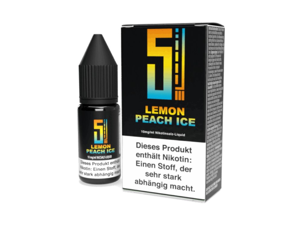 5EL - Lemon Peach Ice - 10ml Fertigliquid (Nikotinsalz) - 1er Packung 10 mg/ml - Vapes4you