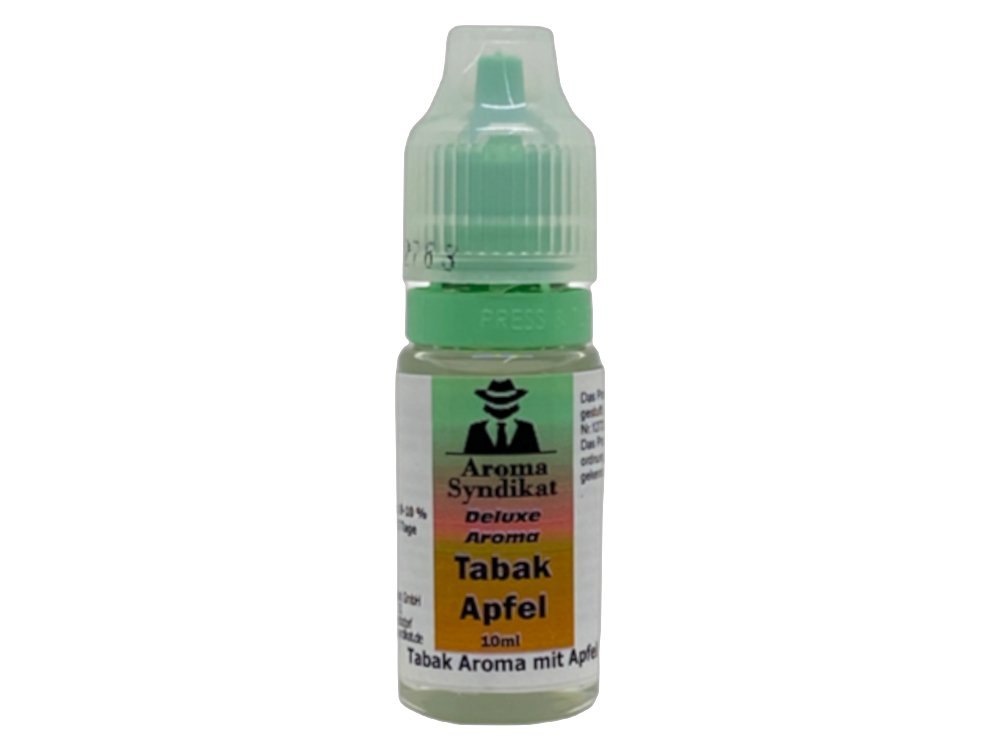 Aroma Syndikat - Deluxe - Tabak Apfel - Shortfill Aroma 10ml (10ml Flasche) - Tabak Apfel 1er Packung - Vapes4you