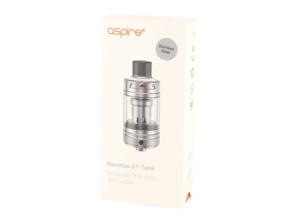 Aspire - Nautilus 3 - (22mm) Clearomizer Set - silber 1er Packung - Vapes4you