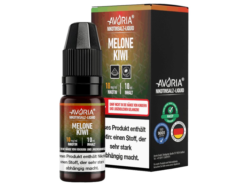 Avoria - Apfel - 10ml Fertigliquid (Nikotinsalz) - Apfel 1er Packung 10 mg/ml- Vapes4you