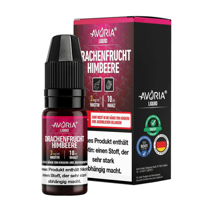 Avoria - Drachenfrucht-Himbeer - 10ml Fertigliquid (Nikotinfrei/Nikotin) - Drachenfrucht-Himbeer 0 mg/ml- Vapes4you