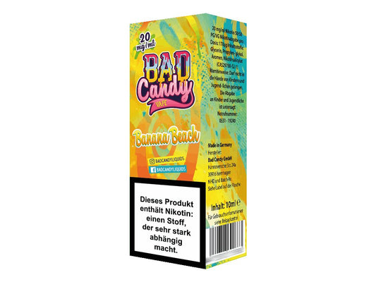 Bad Candy Liquids - Banana Beach - 10ml Fertigliquid (Nikotinsalz) - 1er Packung 20 mg/ml - Vapes4you