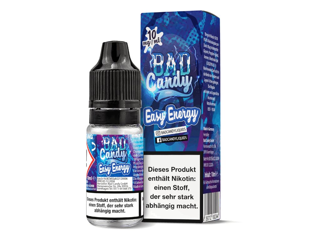 Bad Candy Liquids - Easy Energy - 10ml Fertigliquid (Nikotinsalz) - 1er Packung 10 mg/ml - Vapes4you