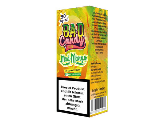 Bad Candy Liquids - Mad Mango - 10ml Fertigliquid (Nikotinsalz) - 1er Packung 20 mg/ml - Vapes4you