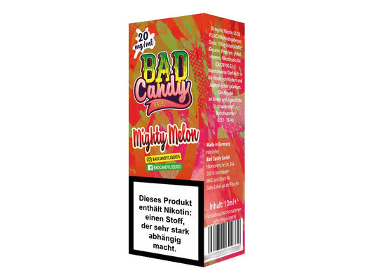 Bad Candy Liquids - Mighty Melon - 10ml Fertigliquid (Nikotinsalz) - 1er Packung 20 mg/ml - Vapes4you