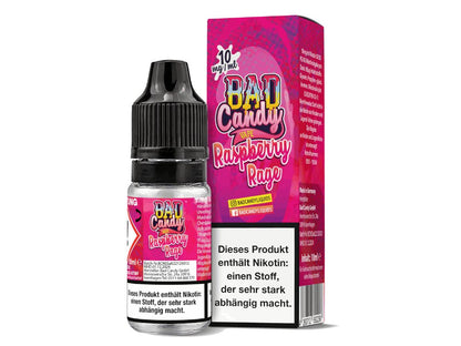 Bad Candy Liquids - Raspberry Rage - 10ml Fertigliquid (Nikotinsalz) - 1er Packung 10 mg/ml - Vapes4you