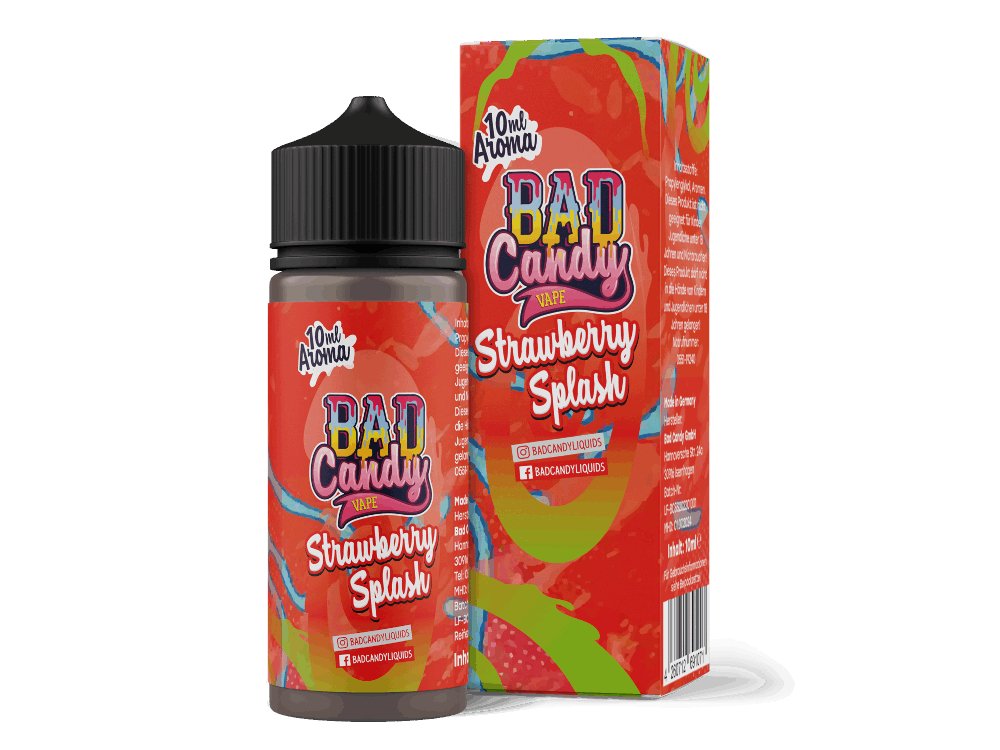 Bad Candy Liquids - Strawberry Splash - Longfill Aroma 10ml (120ml Flasche) - 1er Packung - Vapes4you