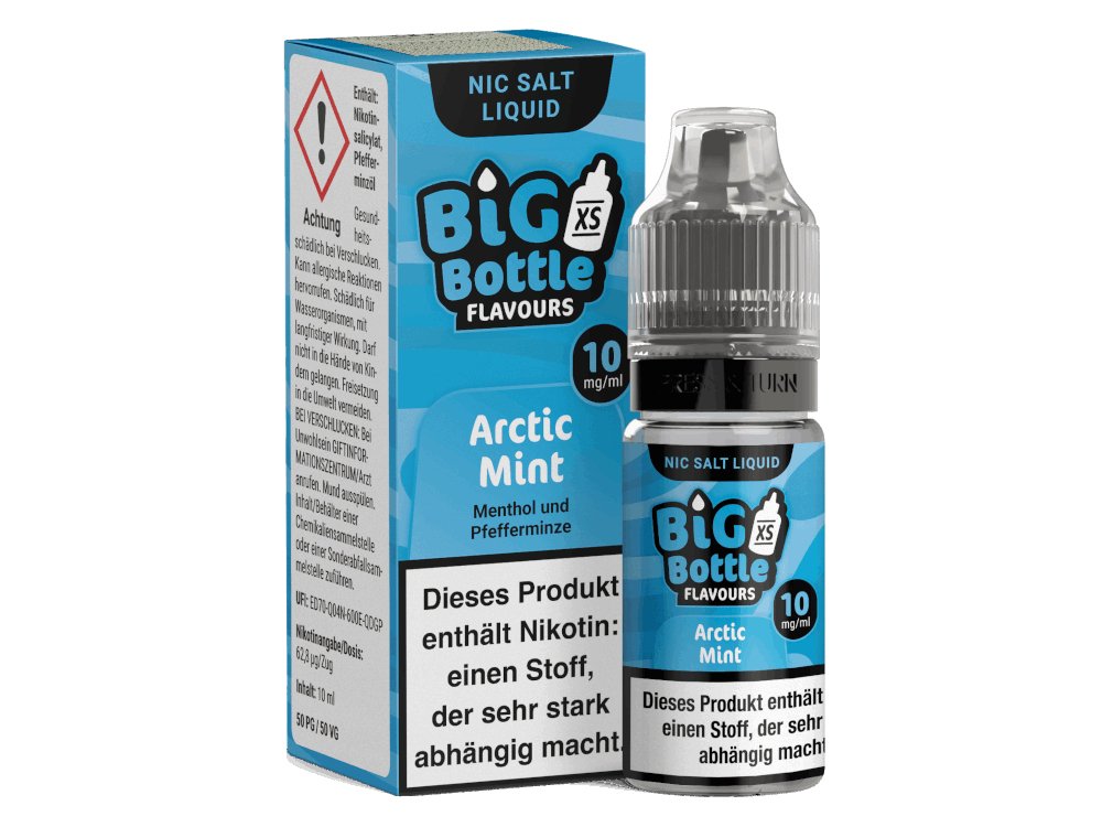 Big Bottle - Artic Mint - 10ml Fertigliquid (Nikotinsalz) - 1er Packung 10 mg/ml - Vapes4you