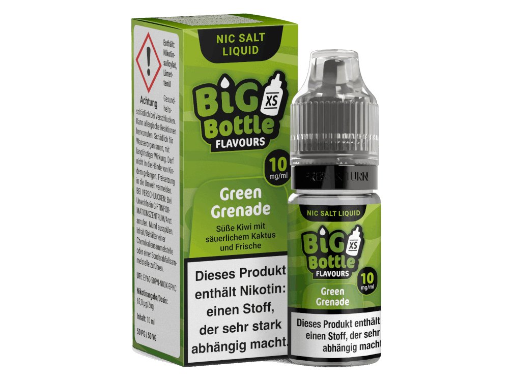 Big Bottle - Green Grenade - 10ml Fertigliquid (Nikotinsalz) - 1er Packung 10 mg/ml - Vapes4you