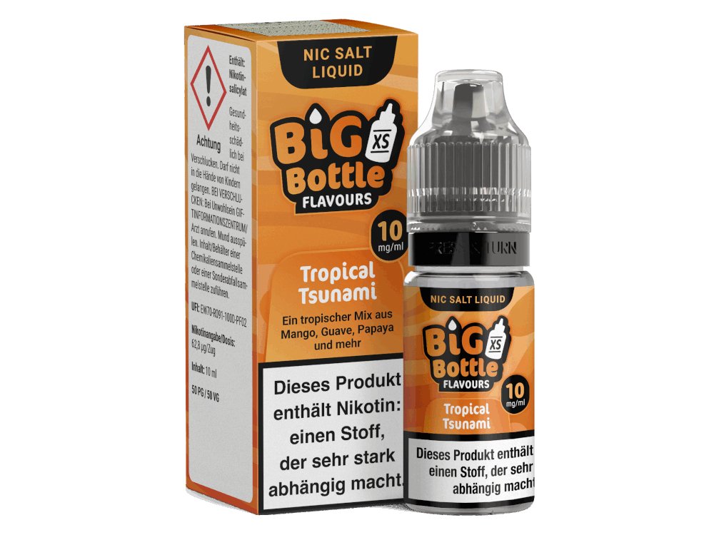 Big Bottle - Tropical Tsunami - 10ml Fertigliquid (Nikotinsalz) - 1er Packung 10 mg/ml - Vapes4you