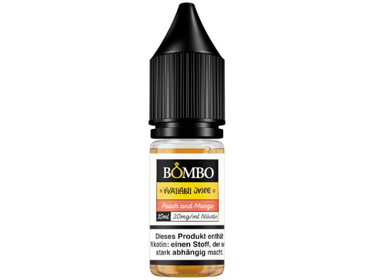Bombo - Peach and Mango - 10ml Fertigliquid (Nikotinsalz) - 1er Packung 20 mg/ml - Vapes4you