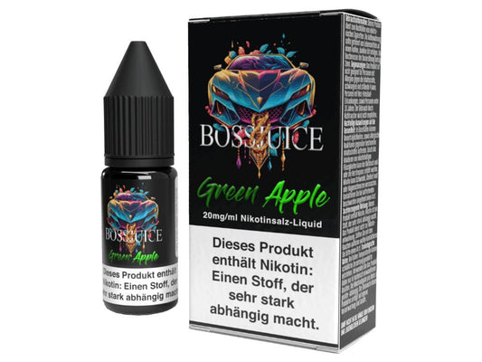 Boss Juice - Green Apple - 10ml Fertigliquid (Nikotinsalz) - 1er Packung 20 mg/ml - Vapes4you