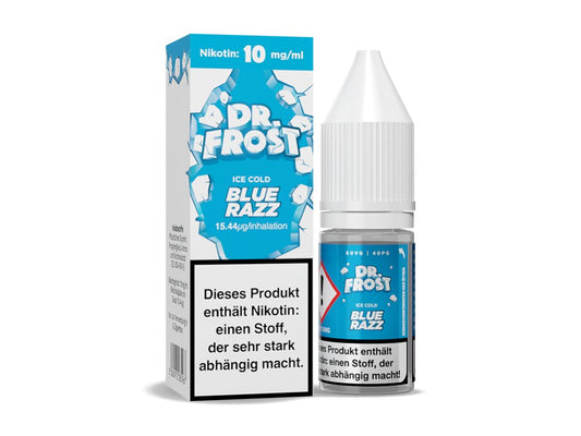 Dr. Frost Ice Cold - Blue Razz - 10ml Fertigliquid (Nikotinsalz) - Blue Razz 1er Packung 10 mg/ml- Vapes4you