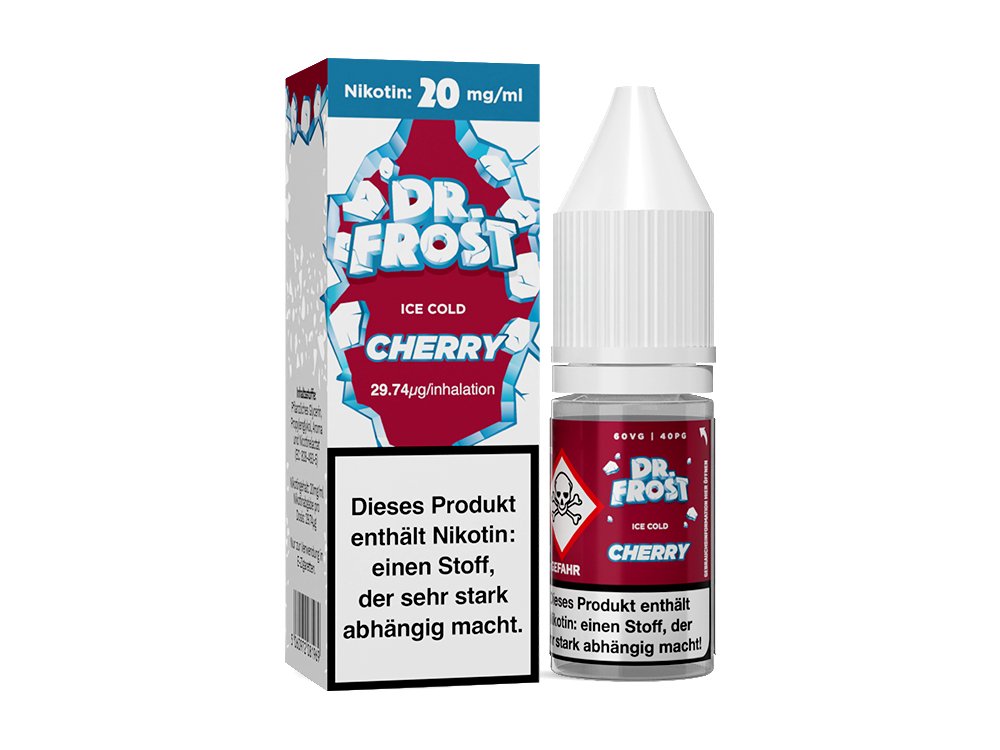 Dr. Frost Ice Cold - Cherry - 10ml Fertigliquid (Nikotinsalz) - Cherry 1er Packung 20 mg/ml- Vapes4you