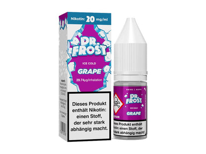 Dr. Frost Ice Cold - Grape - 10ml Fertigliquid (Nikotinsalz) - Grape 1er Packung 20 mg/ml- Vapes4you