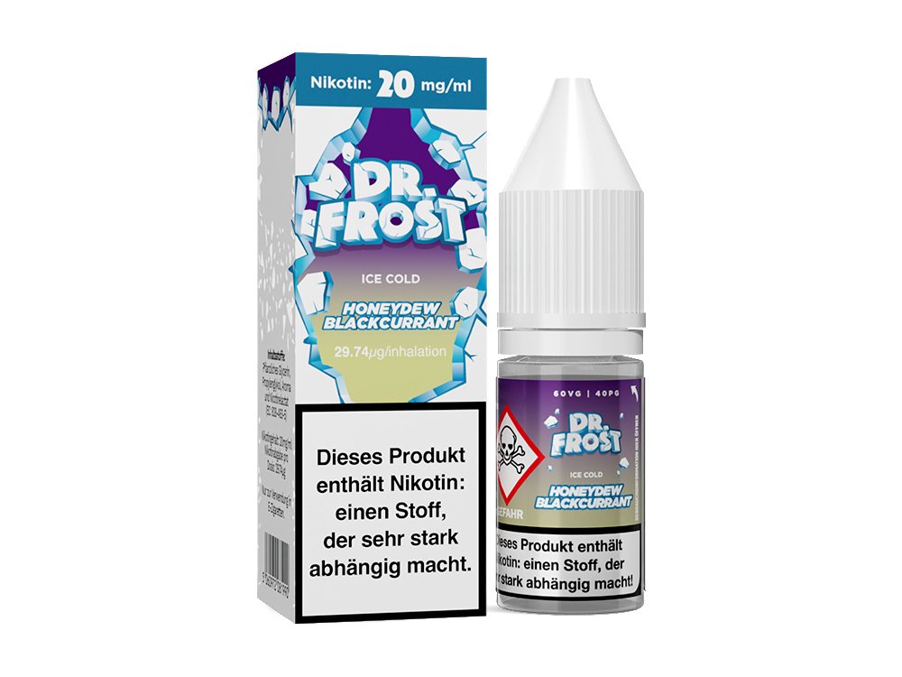 Dr. Frost Ice Cold - Honeydew Blackcurrant - 10ml Fertigliquid (Nikotinsalz) - Honeydew Blackcurrant 20 mg/ml- Vapes4you