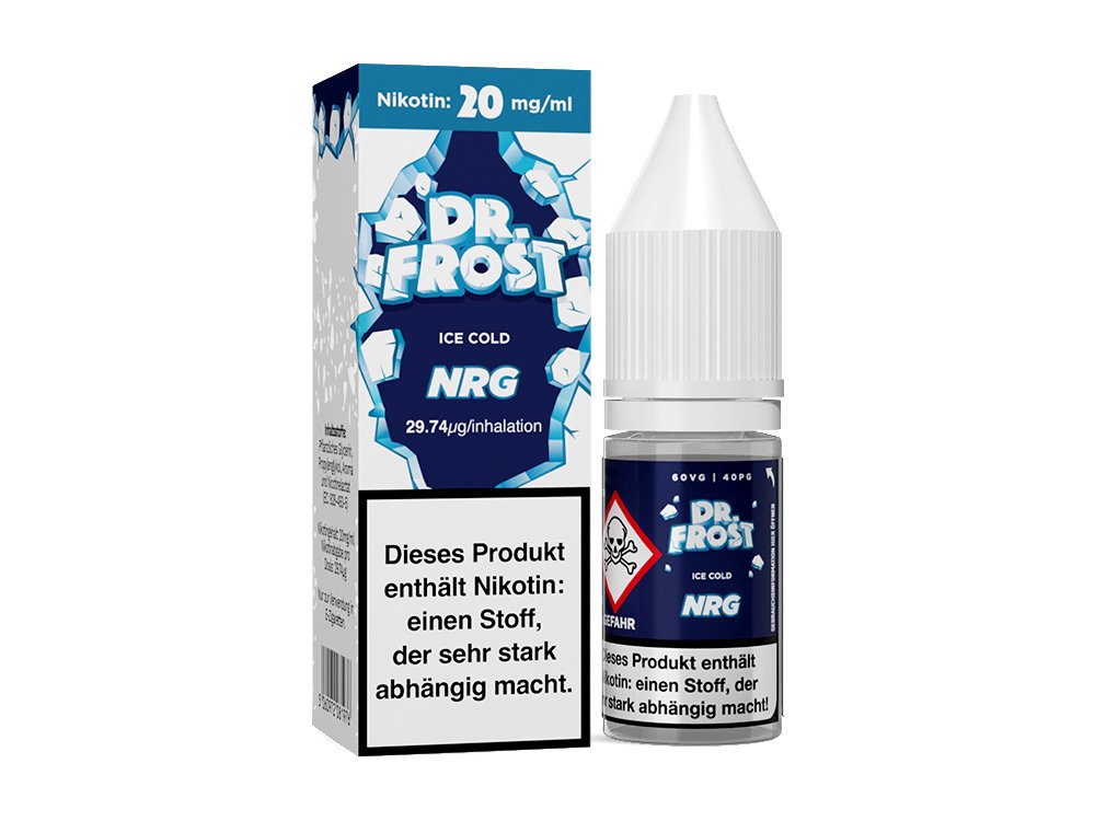 Dr. Frost Ice Cold - NRG - 10ml Fertigliquid (Nikotinsalz) - NRG 1er Packung 20 mg/ml- Vapes4you