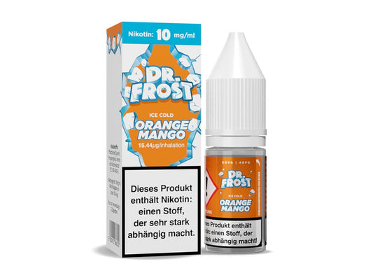 Dr. Frost Ice Cold - Orange Mango - 10ml Fertigliquid (Nikotinsalz) - Orange Mango 1er Packung 10 mg/ml- Vapes4you