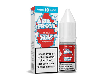 Dr. Frost Ice Cold - Strawberry - 10ml Fertigliquid (Nikotinsalz) - Strawberry 1er Packung 10 mg/ml- Vapes4you