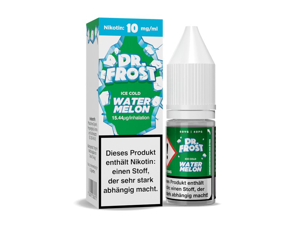 Dr. Frost Ice Cold - Watermelon - 10ml Fertigliquid (Nikotinsalz) - Watermelon 1er Packung 10 mg/ml- Vapes4you