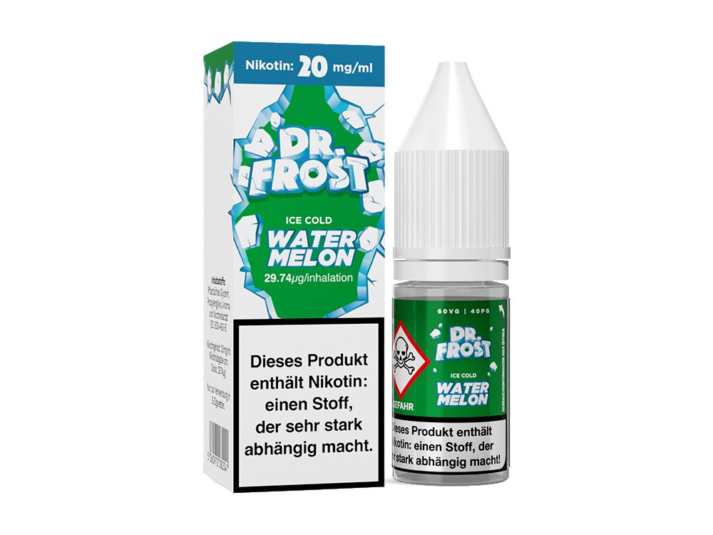 Dr. Frost Ice Cold - Watermelon - 10ml Fertigliquid (Nikotinsalz) - Watermelon 1er Packung 20 mg/ml- Vapes4you