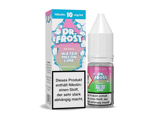 Dr. Frost Ice Cold - Watermelon Lime - 10ml Fertigliquid (Nikotinsalz) - Watermelon Lime 1er Packung 10 mg/ml- Vapes4you