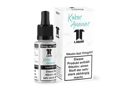 Elf-Liquid - Kokos Ananas - 10ml Fertigliquid (Nikotinfrei/Nikotin) - 1er Packung 15 mg/ml - Vapes4you