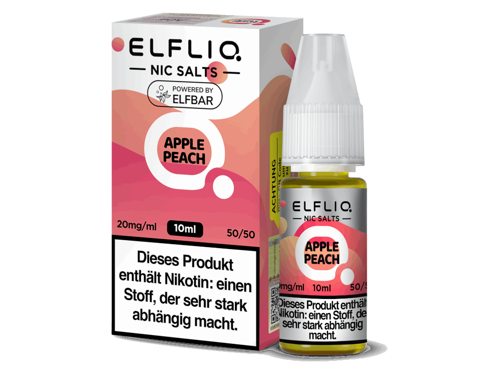 ELFLIQ - Apple Peach - 10ml Fertigliquid (Nikotinsalz) - 1er Packung 10 mg/ml - Vapes4you