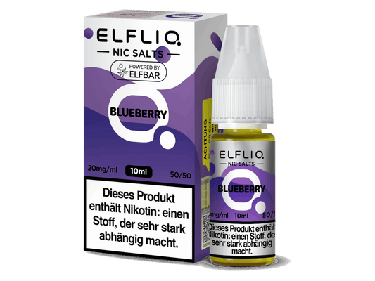 ELFLIQ - Blueberry - 10ml Fertigliquid (Nikotinsalz) - 1er Packung 20 mg/ml - Vapes4you