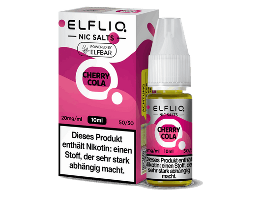 ELFLIQ - Cherry Cola - 10ml Fertigliquid (Nikotinsalz) - 1er Packung 20 mg/ml - Vapes4you