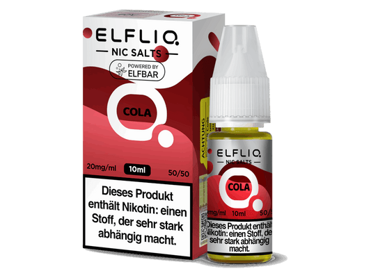 ELFLIQ - Cola - 10ml Fertigliquid (Nikotinsalz) - 1er Packung 20 mg/ml - Vapes4you
