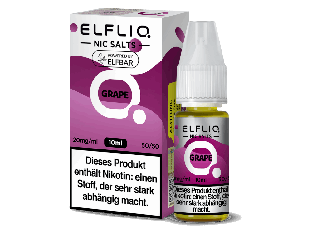 ELFLIQ - Grape - 10ml Fertigliquid (Nikotinsalz) - 1er Packung 10 mg/ml - Vapes4you