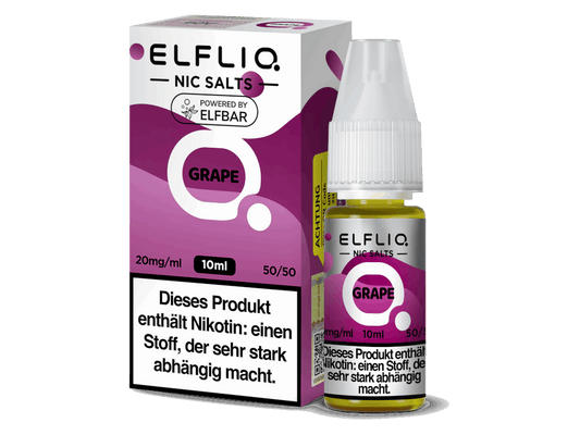 ELFLIQ - Grape - 10ml Fertigliquid (Nikotinsalz) - 1er Packung 20 mg/ml - Vapes4you