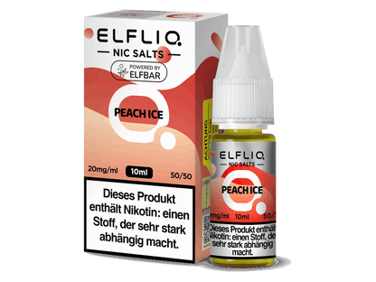 ELFLIQ - Peach Ice - 10ml Fertigliquid (Nikotinsalz) - 1er Packung 10 mg/ml - Vapes4you