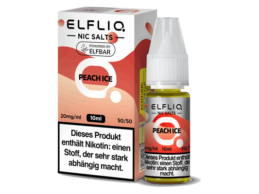 ELFLIQ - Peach Ice - 10ml Fertigliquid (Nikotinsalz) - 1er Packung 20 mg/ml - Vapes4you