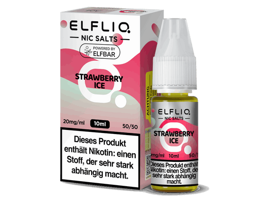 ELFLIQ - Strawberry Ice - 10ml Fertigliquid (Nikotinsalz) - 1er Packung 20 mg/ml - Vapes4you