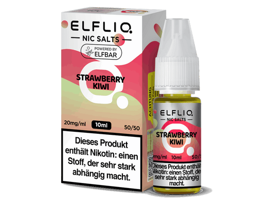 ELFLIQ - Strawberry Kiwi - 10ml Fertigliquid (Nikotinsalz) - 1er Packung 20 mg/ml - Vapes4you