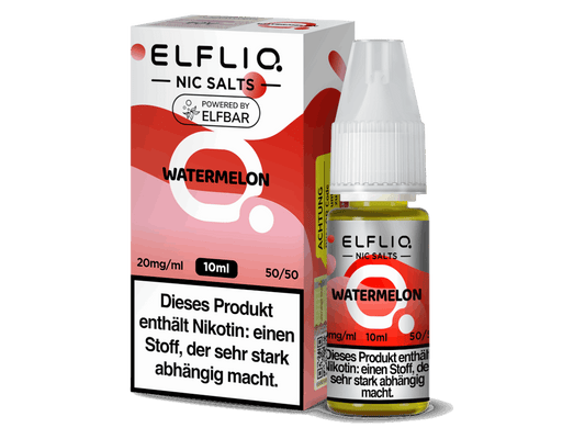 ELFLIQ - Watermelon - 10ml Fertigliquid (Nikotinsalz) - 1er Packung 20 mg/ml - Vapes4you