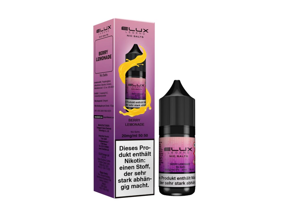 Elux - Berry Lemonade - 10ml Fertigliquid (Nikotinsalz) - Berry Lemonade 1er Packung 10 mg/ml- Vapes4you