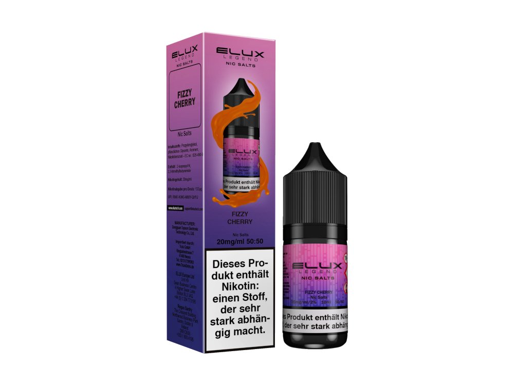 Elux - Fizzy Cherry - 10ml Fertigliquid (Nikotinsalz) - Fizzy Cherry 1er Packung 10 mg/ml- Vapes4you