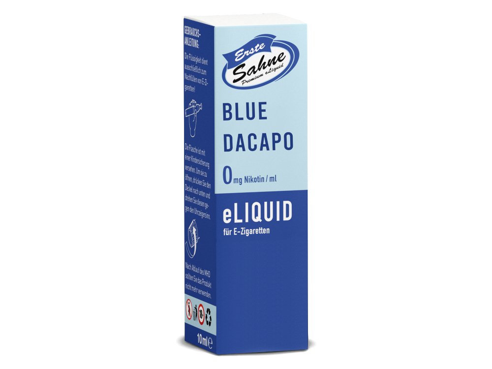 Erste Sahne - Blue daCapo - 10ml Fertigliquid (Nikotinfrei/Nikotin) - 1er Packung 3 mg/ml - Vapes4you