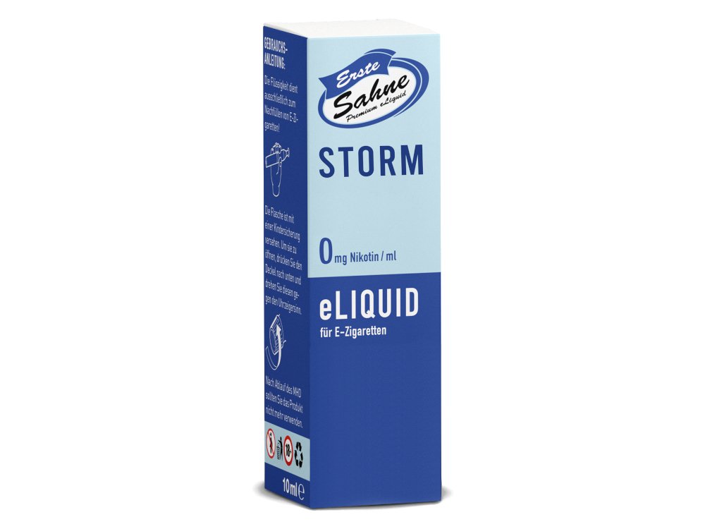 Erste Sahne - Storm - 10ml Fertigliquid (Nikotinfrei/Nikotin) - 1er Packung 12 mg/ml - Vapes4you
