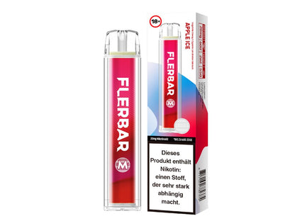 Flerbar - M - Einweg E-Zigarette (Nikotin) - Apple Ice 1er Packung 20 mg/ml- Vapes4you