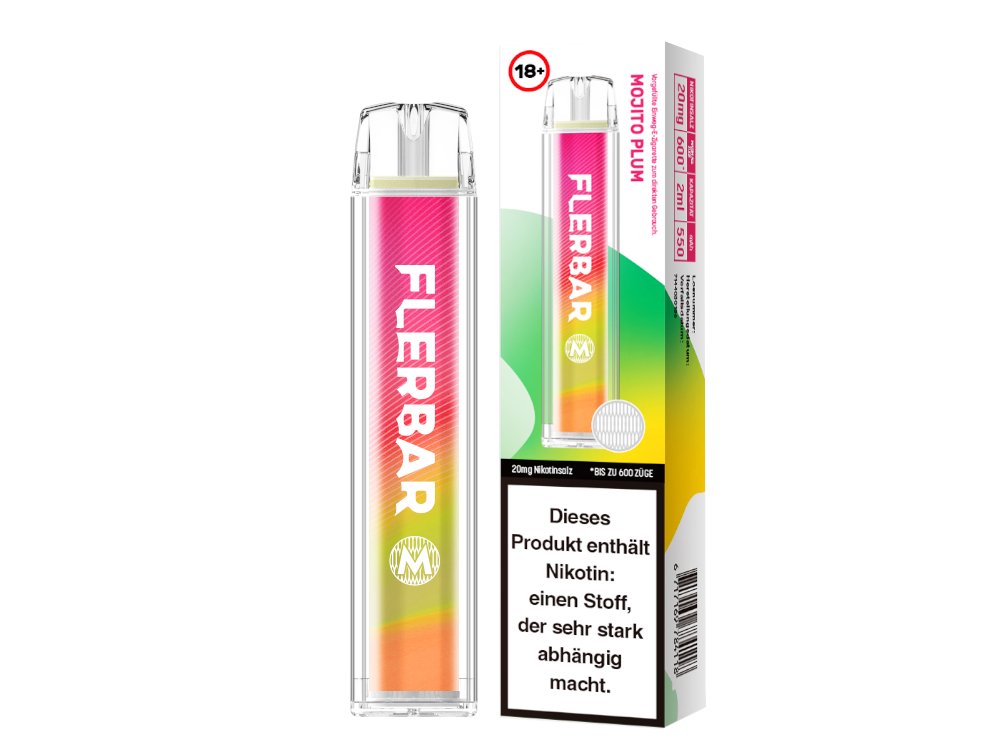 Flerbar - M - Einweg E-Zigarette (Nikotin) - Apple Ice 1er Packung 20 mg/ml- Vapes4you