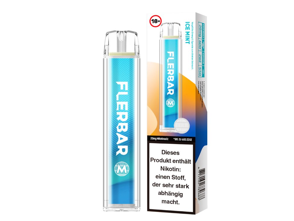 Flerbar - M - Einweg E-Zigarette (Nikotin) - Apple Ice 1er Packung 20 mg/ml- Vapes4you