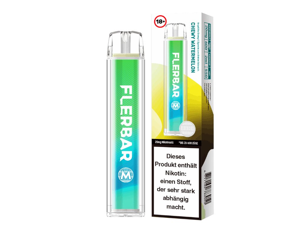 Flerbar - M - Einweg E-Zigarette (Nikotin) - Chewy Watermelon 1er Packung 20 mg/ml- Vapes4you