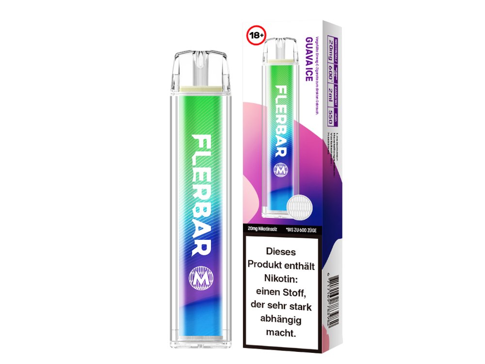 Flerbar - M - Einweg E-Zigarette (Nikotin) - Guava Ice 1er Packung 20 mg/ml- Vapes4you