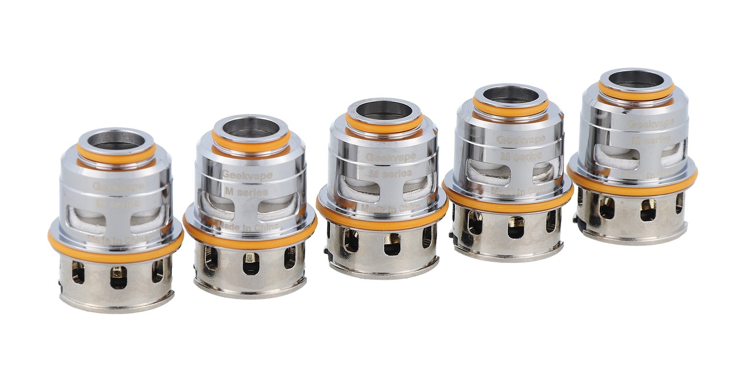 GeekVape - M Series - Heads 0,3 Ohm / 0,2 Ohm / 0,15 Ohm / 0,14 Ohm (5 Stück pro Packung) - 1er Packung 0,14 Ohm - Vapes4you